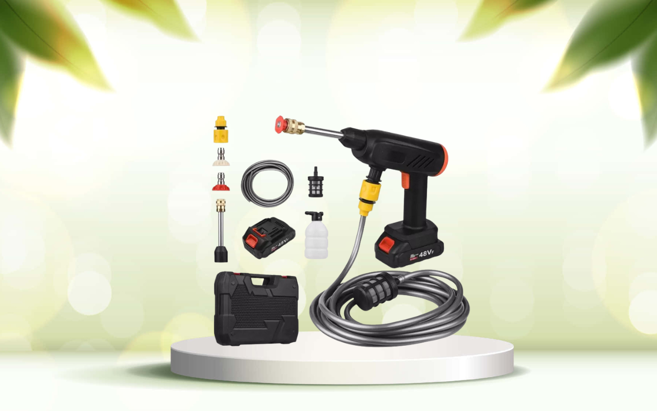 Scopri la pistola idropulitrice portatile: pulizia professionale ovunque vuoi